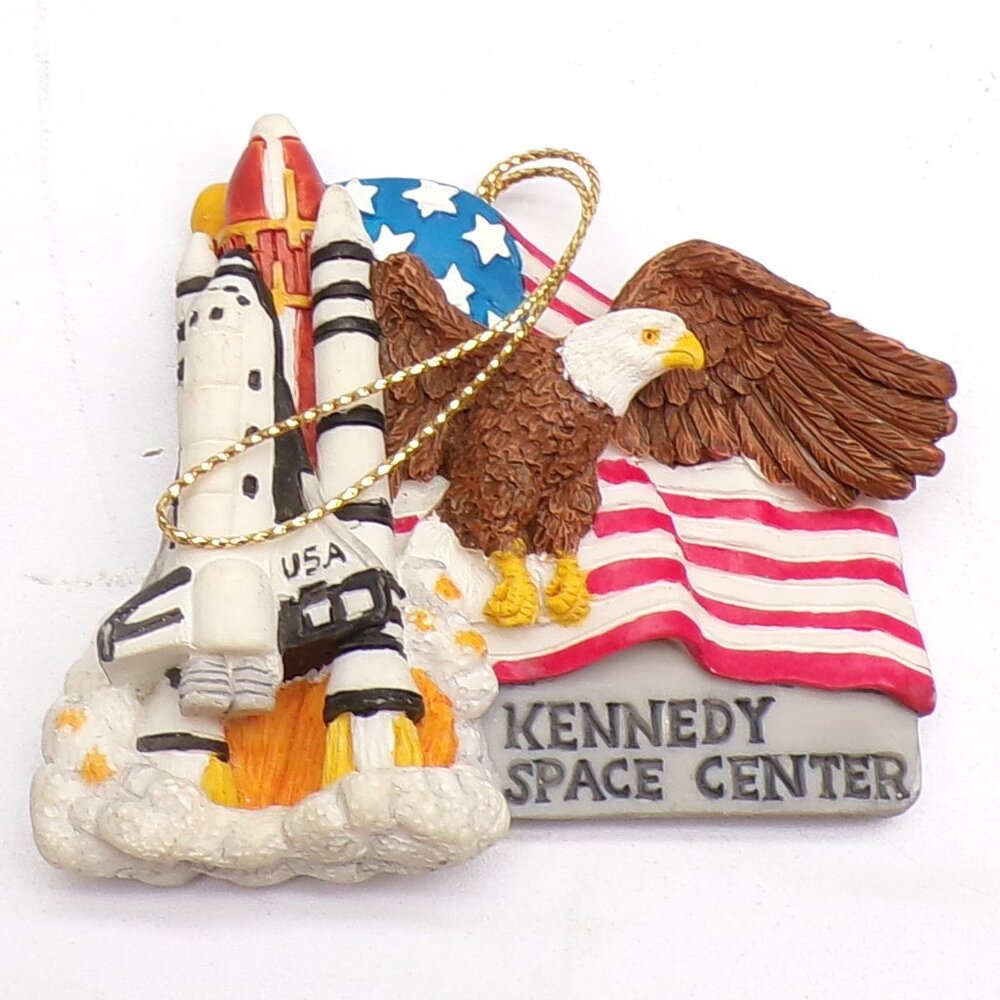 Kennedy Space Center Space Shuttle Souvenir Ornament Bald Eagle 1998